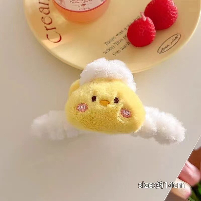 漫画人形ぬいぐるみレッサーパンダヘアピンサイドクリップ大型BBクリップヘアアクセサリーヘアピンメイクアップクリップぬいぐるみ|undefined