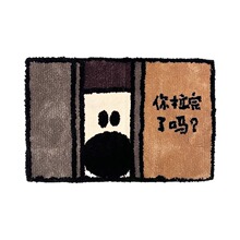 跨境卡通仿羊绒地毯卧室床边毯卫生间吸水防滑脚垫柔软毛绒地垫