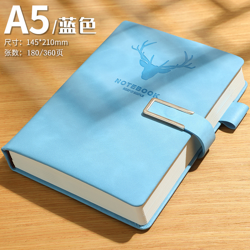 A5ラップノートの厚いノートa5シンプルな学生日記ビジネス会議記録メモ帳の現物カスタマイズ|undefined