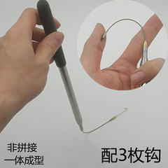 鈦合金伸縮杆黃鱔鈎高岸釣手釣全裝倒刺釣龍蝦杆竿釣鱔魚魚鈎釣具