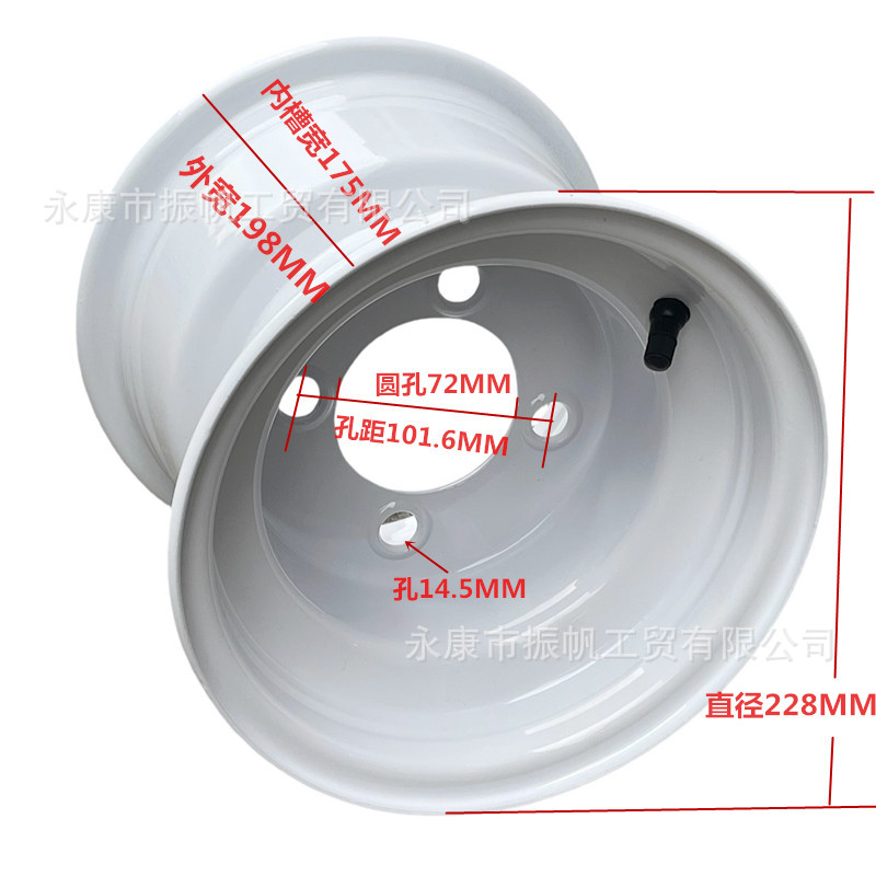 Sightseeing Patrol Car, Beach Car, 18X8.5-8 Vacuum Tire, Golf Cart Tire, 18X 8.5-8inch Wheel Hub