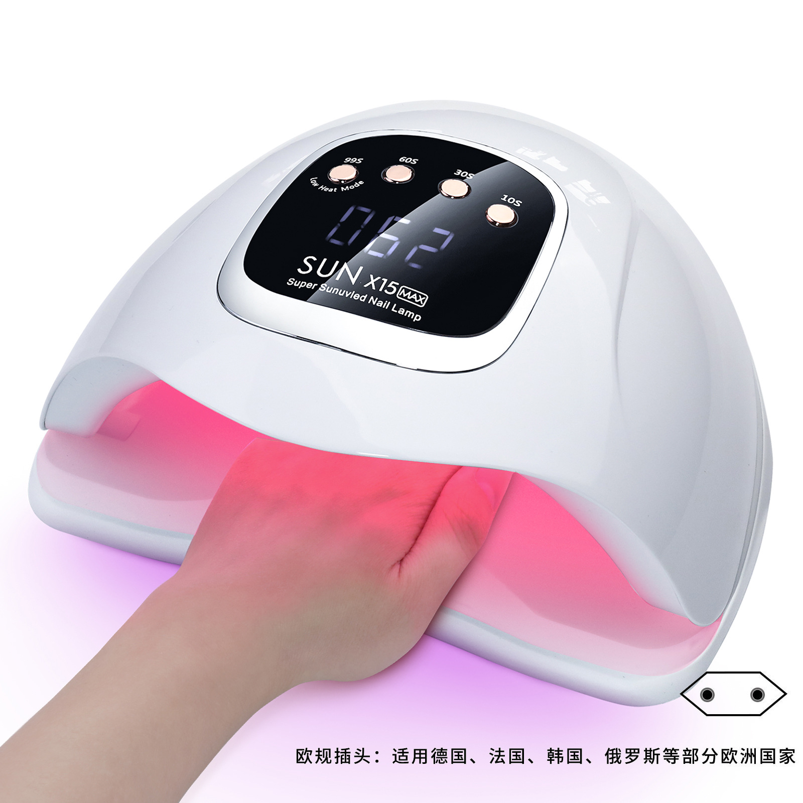 Máquina de fototerapia de uñas nueva sunx15max lámpara de uñas 66 UV/LED fuente de luz roja lámpara de fototerapia de uñas al por mayor
