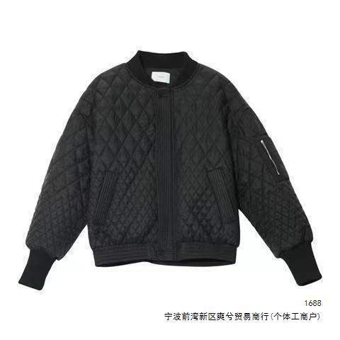 2026 Fall/Winter Women's Short Cotton Jacket with Diamond Pattern Design, Baseball Style Flight Jacket, Versatile and Stylish Cotton Coat 2026 Fall/Winter Women's Short Cotton Jacket with Diamond Pattern Design, Baseball Style Flight Jacket, Versatile and Stylish Cotton Coat