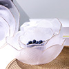 Modern and minimalistic fruit dessert glass bowl home use, tableware, hand painting