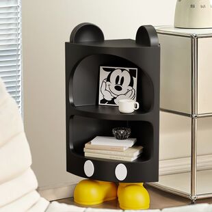 Cartoon Creative Mickey Floor-Standing Ornaments Living Room Storage Rack Corner Storage Rack Corner Cabinet Bookcase Bedroom Bedside Table