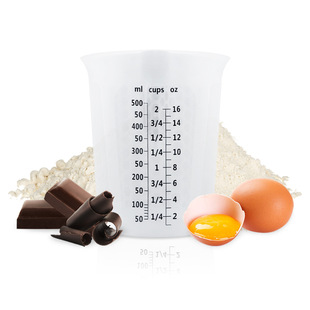 Measuring Cup Three-Piece Set Kitchen Milk Flour Translucent Double Scale Honeycomb Measuring Cup Scale Silicone Laboratory Measuring Cup