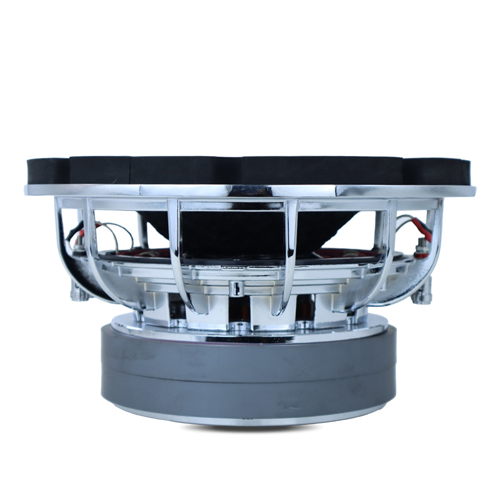 Dm 10inch New Passive Subwoofer Speaker 4+4Ohm Dual Magnet Dual Coil Design Silver Aluminum Alloy Basket
