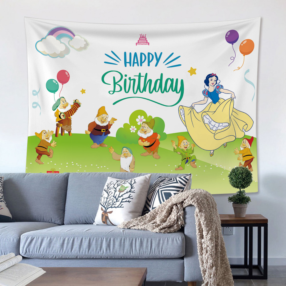 白雪公主生日挂毯