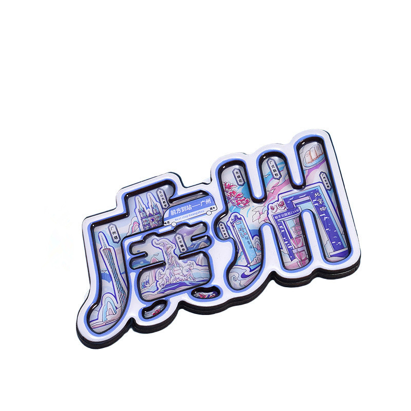 (2개) 광저우 캐릭터 페인트 도시 나무 냉장고 스티커 관광 창조적 인 접착제 드롭 랜드 마크 및 경치 좋은 스팟 기념품 마그네틱 스티커