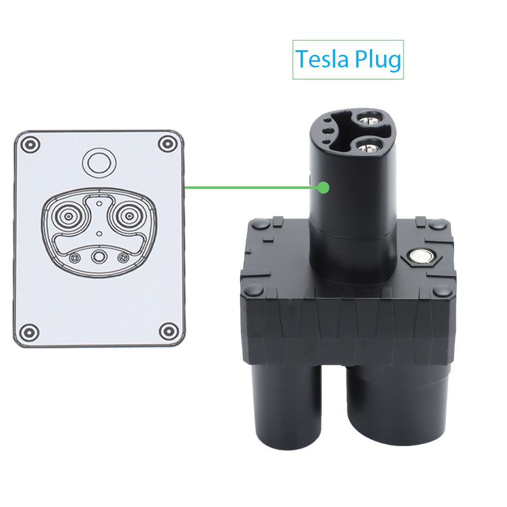 St-E054 New Energy Electric Vehicle Ccs2 to Tesla Converter Nacs Car Charging Adapter Dc Direct Current On-Board Adapter