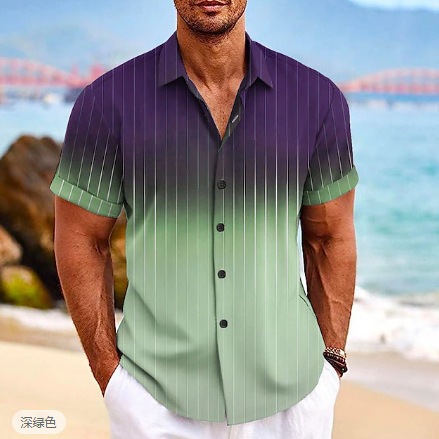 Men's Shirt Summer Shirt Beach Shirt Button Shirt Short Sleeve Flat Lapel Summer Casual Daily Clothing Men's Shirt Summer Shirt Beach Shirt Button Shirt Short Sleeve Flat Lapel Summer Casual Daily Clothing
