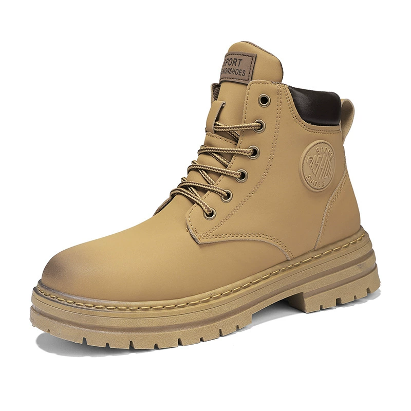 Мартинсы, модные трендовые платформенные ботинки для отдыха, высокие, осенние
