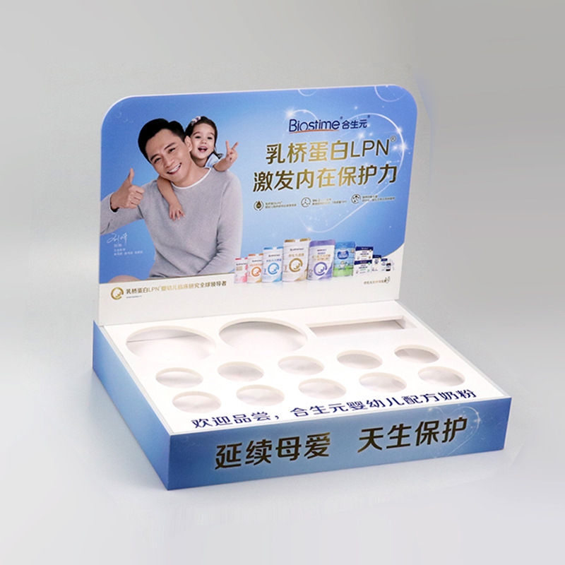 白色亞克力展示架UV打樣激光雕刻膠水組裝小展示産品陳列架可絲印