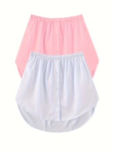 L 19881 White Overlap Skirt Spring Summer Casual Wear ��ɫ��
