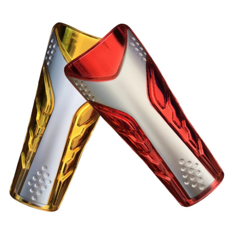 Children and Adults Lightweight Strap-On Shin Guards Football Training Shin Guards Calf Torch Electroplated Shin Guards Breathable