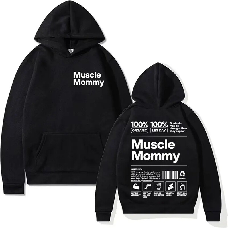 Funny Muscle Mom Pump Gym Meme Sweatshirt Men Women Fashion Gothic Humor Sweatshirt Retro