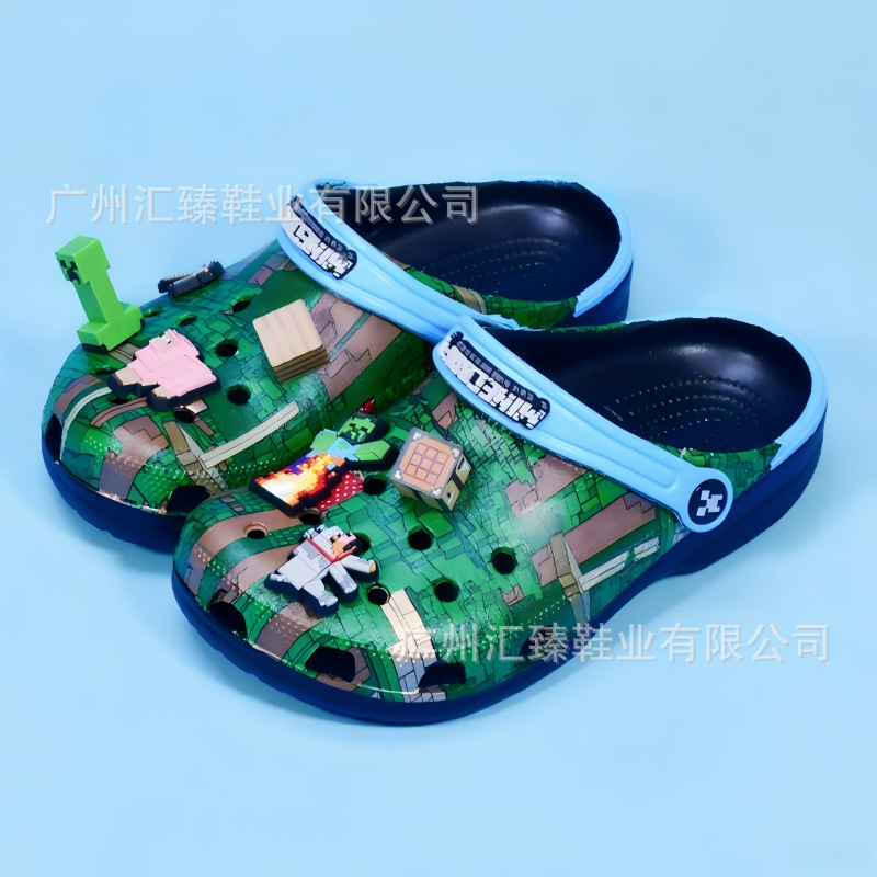 Personaje clásico de la casa de tarjetas de estrellas de niños zapatos antideslizantes sandalias zapatillas de playa para niños al por mayor