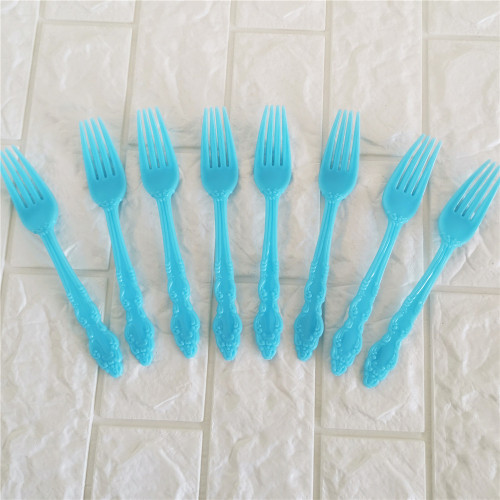 Disposable plastic knife, fork, and spoon set, cake dessert spoon, children's fruit fork, steak knife, kids' spoon and fork set