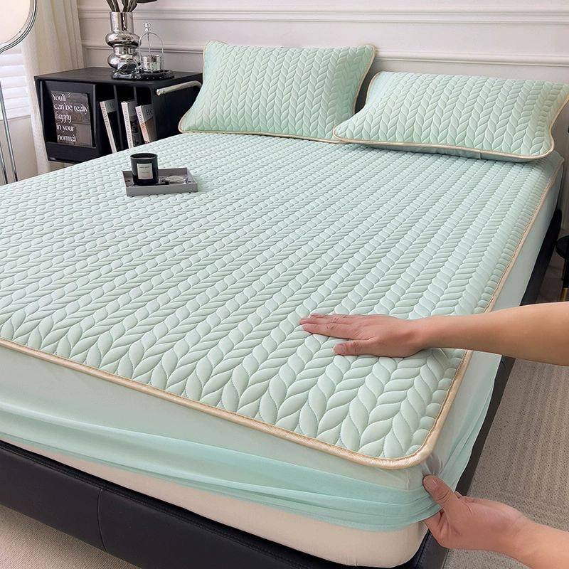 Summer mat, set, silk sheet, bedspread, 3 piece set, increased thickness