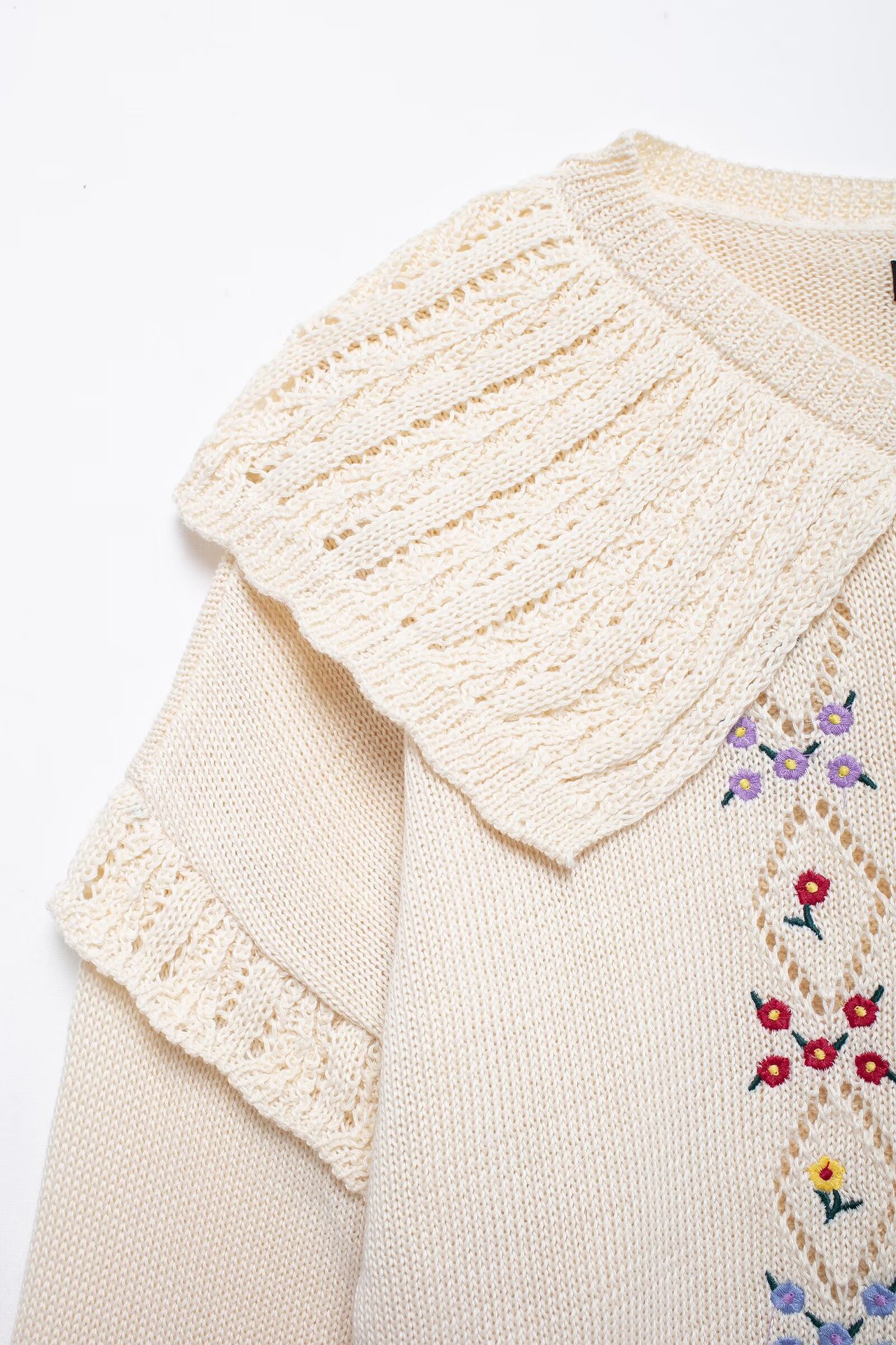 Vêtements pour femmes 2024 automne et hiver nouveau style de mode pull tricoté brodé_voghion.com
