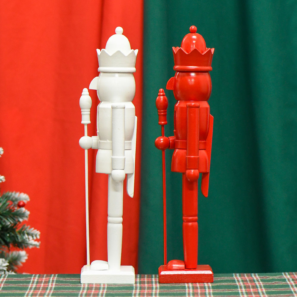 Creativo Amazon nuevo producto 2024 spot 38cm color sólido cascanueces decoración de ambiente navideño regalo regalo