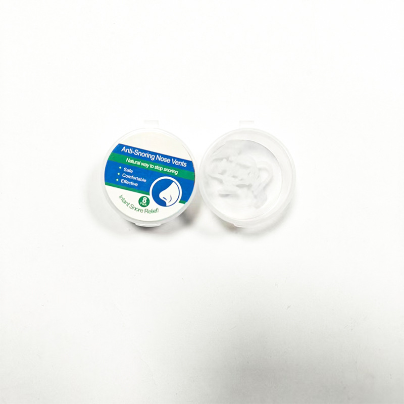 Suministro transfronterizo Mini sujetador de ronquidos elástico de silicona con caja de color Juego completo de ventas directas de fábrica anti-ronquidos