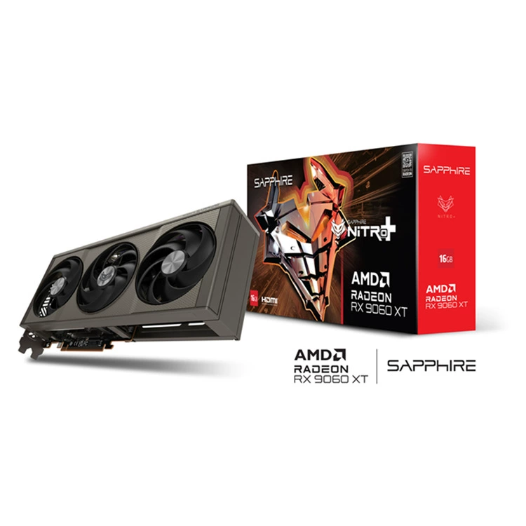 Графическая карта (Sapphire) Radeon RX 9060 XT Nitro+, 16 ГБ, настольные киберспорт‑игры