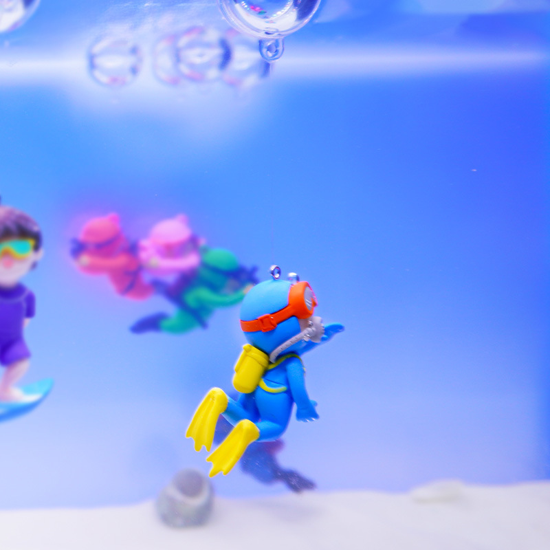 Blue Fatty Xiaodi Xiaomei buceador acuario decoración pecera decoración decoración decoración fabricante flotante al por mayor nuevo estilo caliente