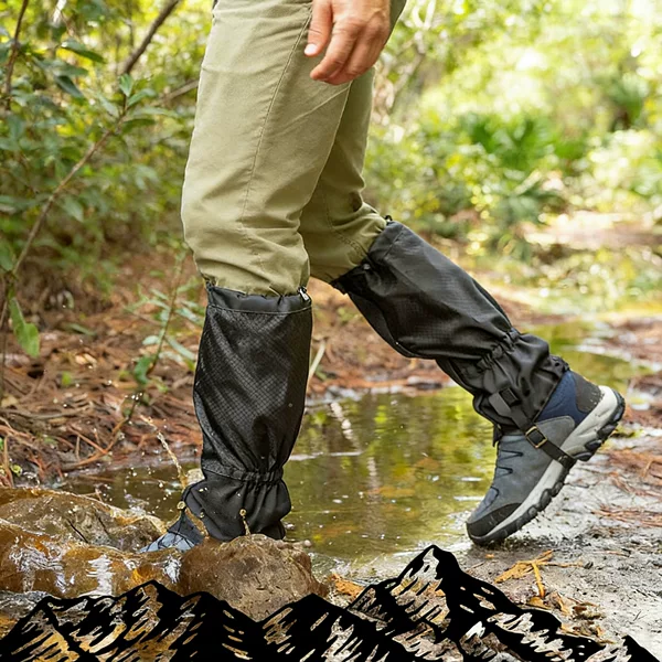 Amazon's Best-Selling Lightweight Waterproof Adjustable Leg Gaiters for Outdoor Use, Suitable for Hunting and Fishing, Unisex