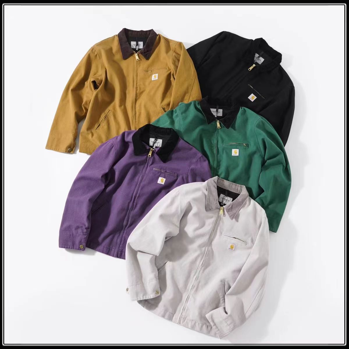 Kişi üçün nazik kanvas iş gödəkçəsi, Carhartt üslubunda