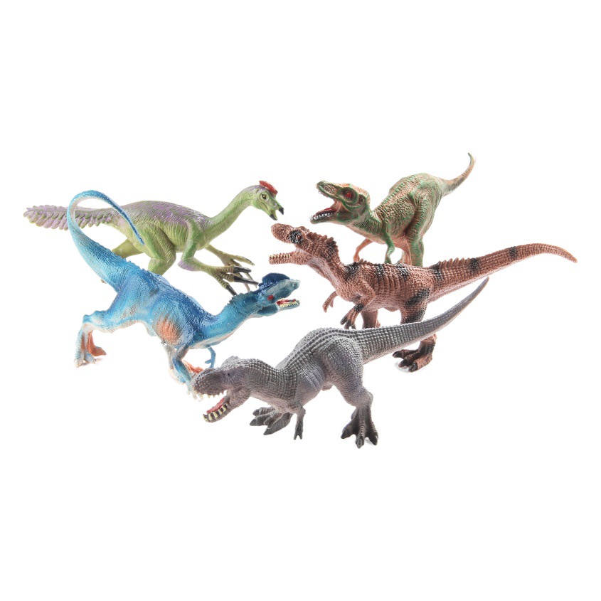 Adornos de animales de dinosaurio simulados, varios modelos de dinosaurios sólidos en miniatura, triceratops, estegosaurio, velociraptor, adornos en bolsa