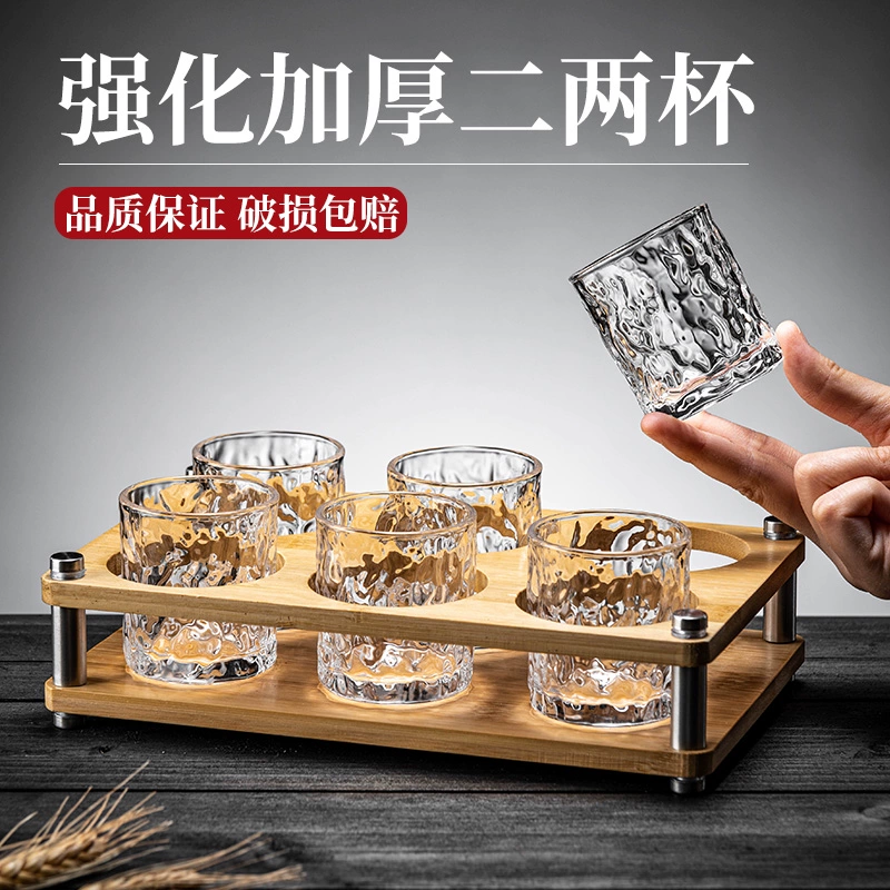 ✅ Бокал для вина для домашнего использования, чашка для ликера 0.1kg креативный новый легкий роскошный стиль 0.1kg набор стеклянных стаканов для пива и крепких напитков.