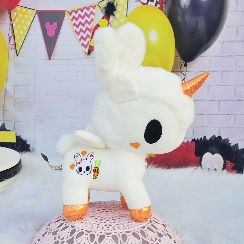 Genuino TokiDoki taoqi DOQI unicornio sirena muñeca de peluche de juguete conejo muñeca de trapo Mujer al por mayor