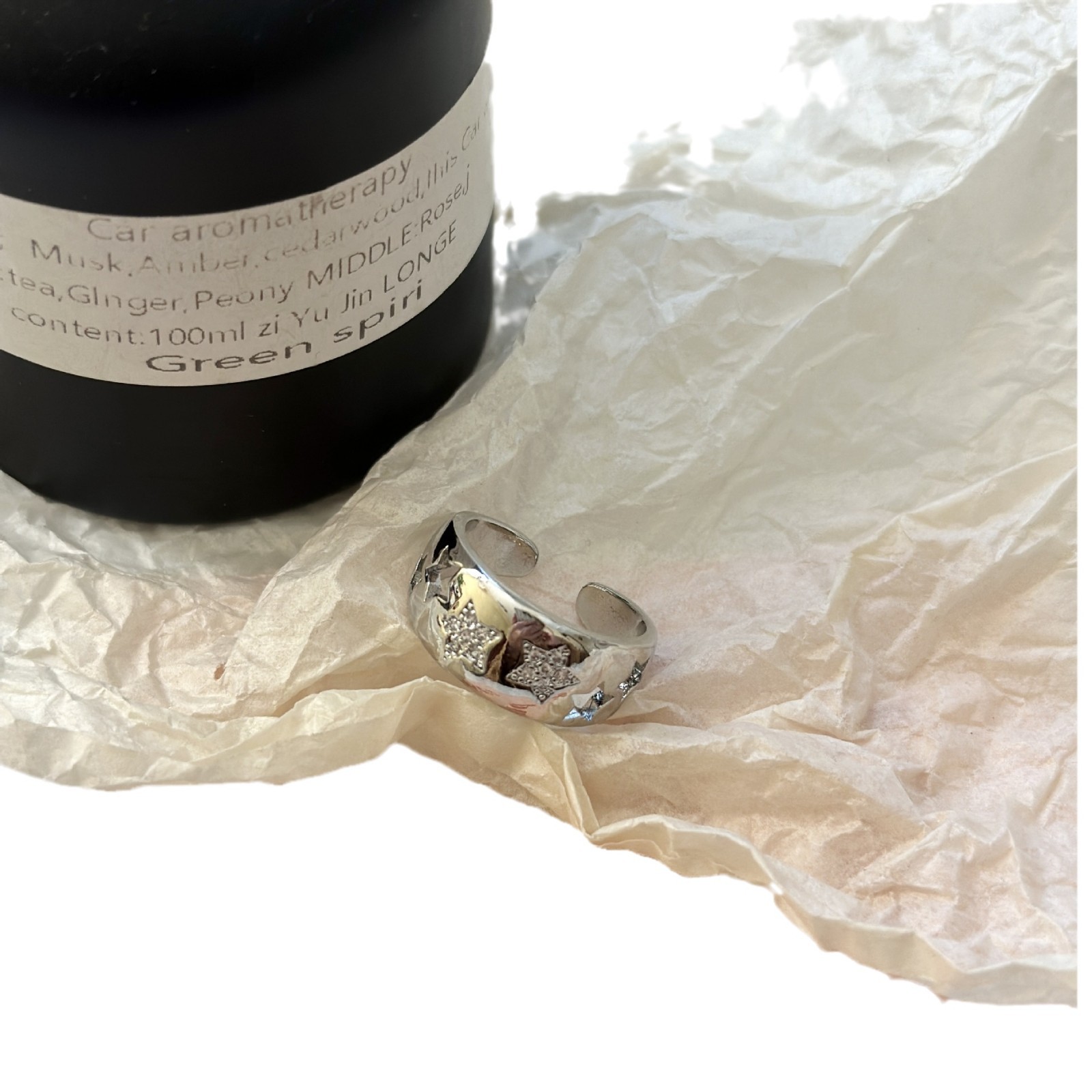 Exquisite Micro-inlaid Zircon Five-pointed Star Ring For Women_voghion.com