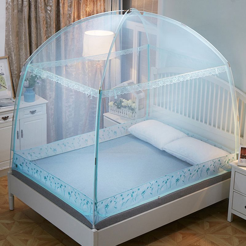 Mongolian Yurt Mosquito Net for Home Use, 1.5m Brackets, Three-Door, Anti-Fall, with Bottom, 1.8m Bed, 1m Single/Double Student Dormitory