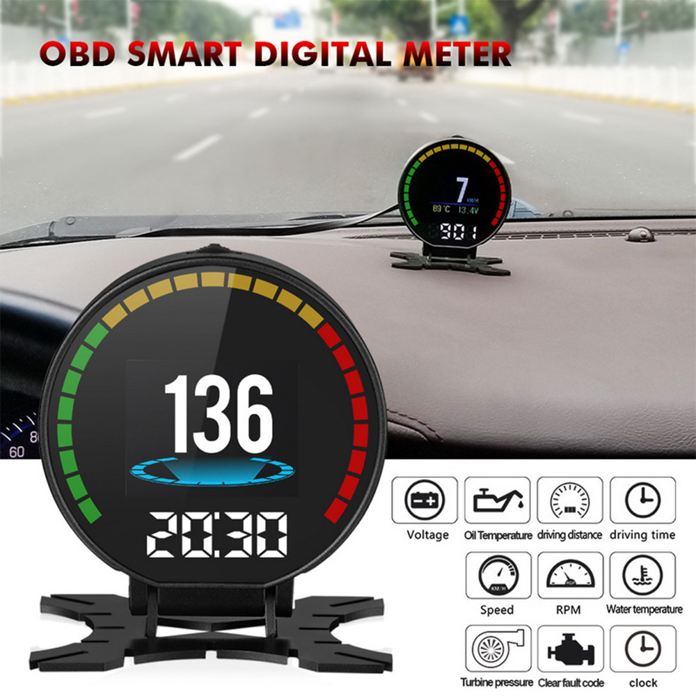 P15 Intelligent Driving Computer Obd2 System 2.84inch Lcd Color Screen Information Does Not Require Reflection for Hud Head-Up Display