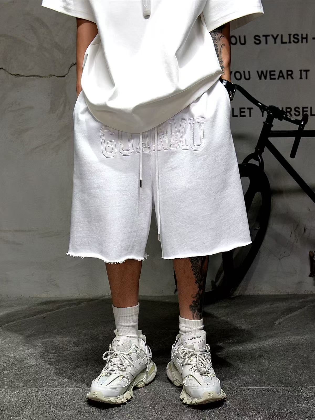 2025 marca de tendencia transfronteriza pesada para hacer viejos pantalones de verano pantalonés retro pantalonés deportivo casual pantalonés