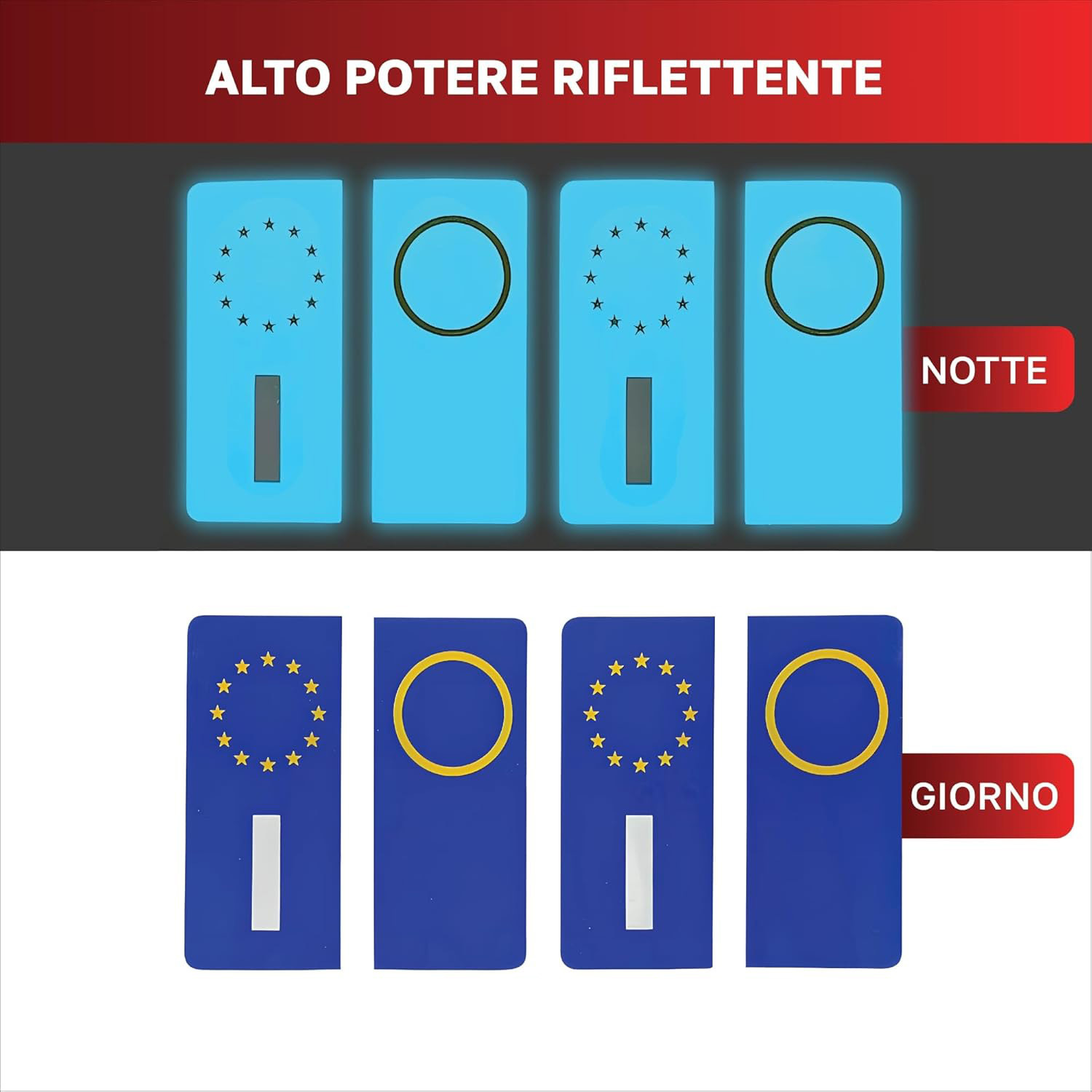 Etiqueta adhesiva reflectante de la marca de automóvil italiana de Amazon anti-lluvia y sol