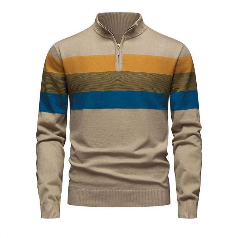 Amazon Men's Slim Fit Stand Collar Fashion Sweater Pullover Knitwear Trendy Casual Versatile Long Sleeve Warm Sweater for Men Amazon Men's Slim Fit Stand Collar Fashion Sweater Pullover Knitwear Trendy Casual Versatile Long Sleeve Warm Sweater for Men
