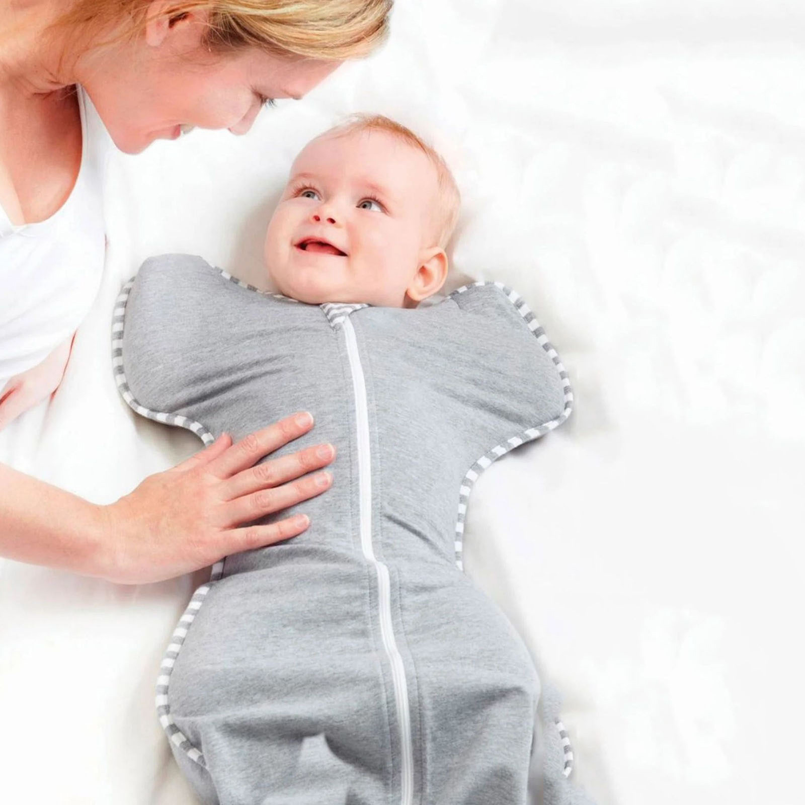 Cross-Border New Product Baby Jumpsuit Newborn Anti-Bite Hand Anti-Jump Baby Swaddle Breathable Skin-Friendly Baby Sleeping Bag