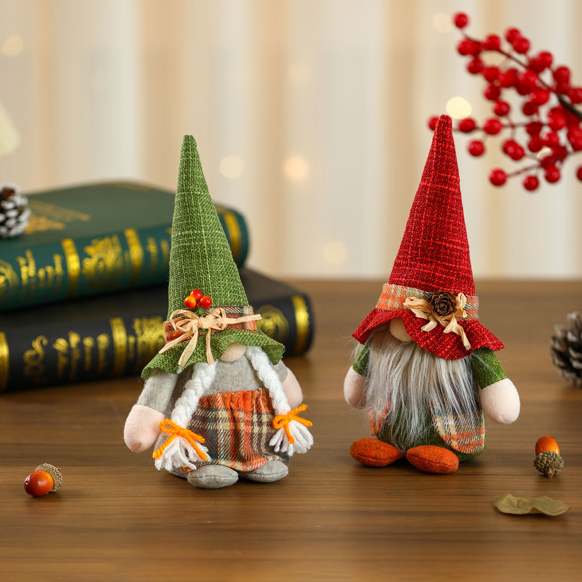 Nuevo festival de cosecha transfronterizo muñeca sin cara muñeca Rudolph decoración de Navidad pequeños regalos Día de Acción de Gracias
