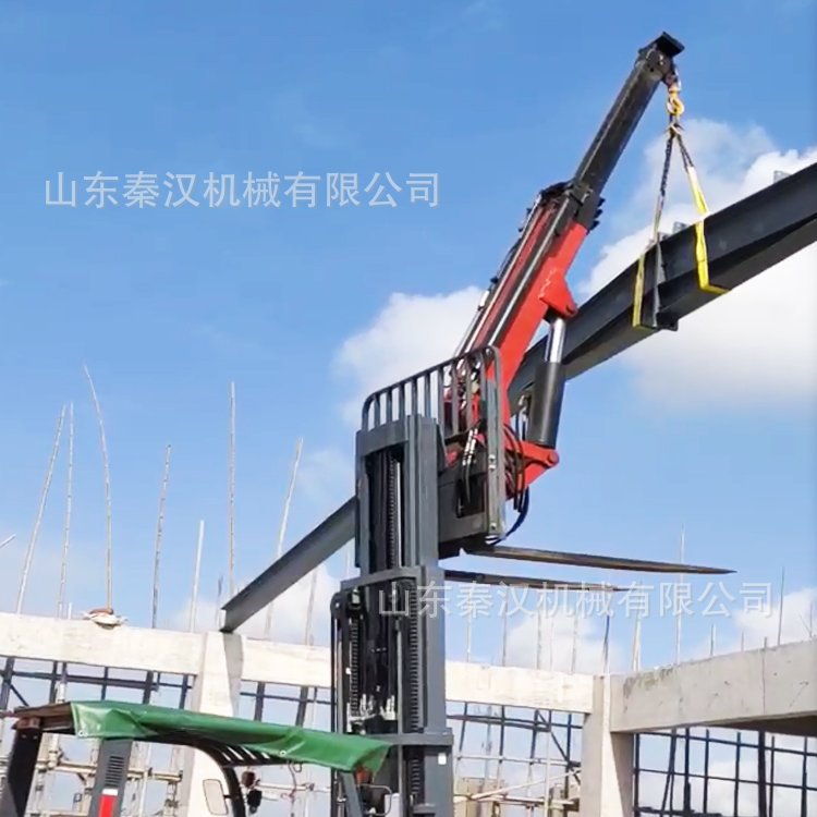 可拆卸叉车吊臂液压升降钢结构厂房搭建起重机前置随车吊尾吊现货