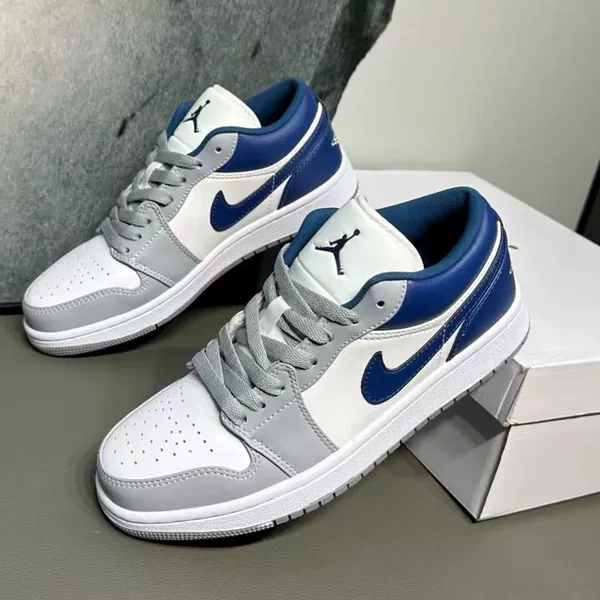 Aj1-grey blue [pure original rubber sole + friction sound]