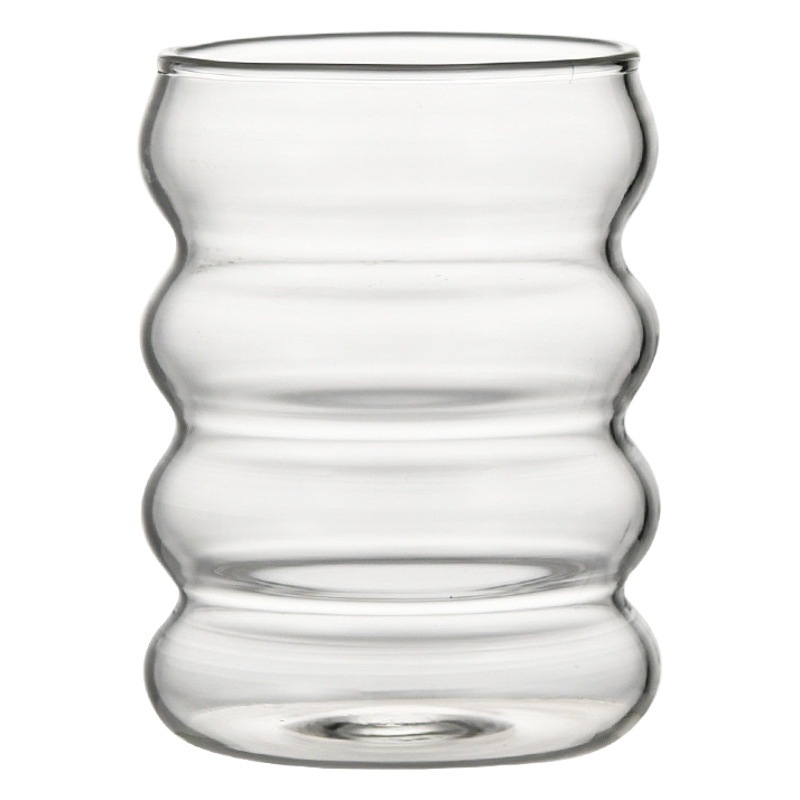 Estilo coreano ins mismo estilo Caterpillar Glass celebridad en línea taza de café hielo taza de latte americano hogar resistente al calor taza de agua image 1