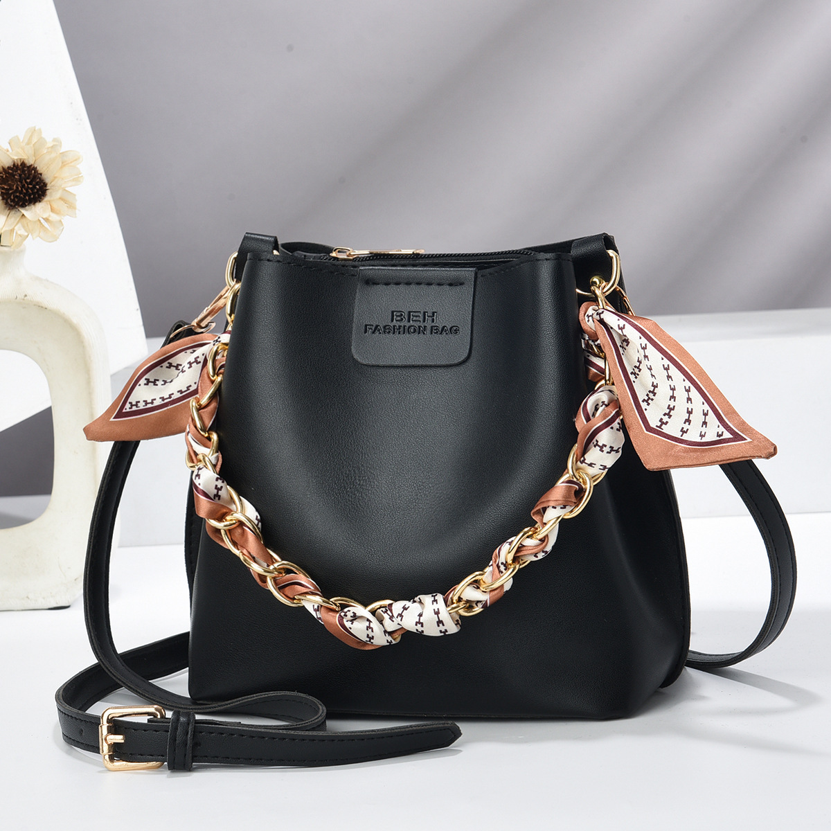 Bolsa de cubo, bolsos de mujer, bolsos de moda, bolsos de nicho, bolsos de cadena, bolsos de taizhou