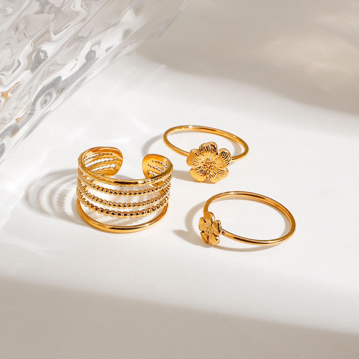 9g Weight Rings Classification One Size Ring Size 1 Piece Quantity Holiday, Daily Occasion 304 Stainless Steel Material Geometric Pattern All Seasons Season Women's Gender Plating Design Retro, Classic Style Style Wholesale Jewelry Retro Classic Style Geometric 304 Stainless Steel Plating Rings 7