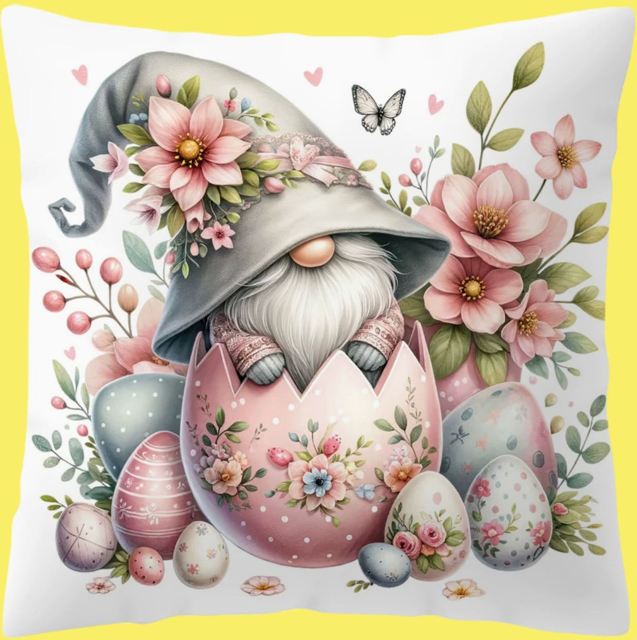 Huevo de Pascua Camión Impresión Funda de almohada Conejo transfronterizo Decoración de vacaciones Hogar Sofá Funda de almohada Funda de cojín