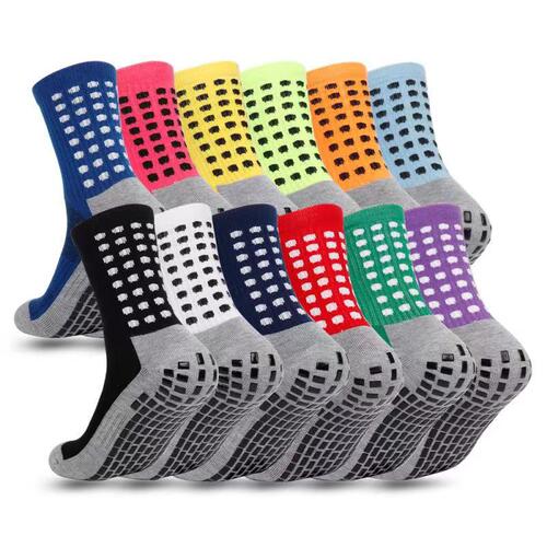 Square dot socks, non-slip football socks, thickened mid-tube sweat-absorbent and wear-resistant towel-based sports socks, direct supply from the manufacturer