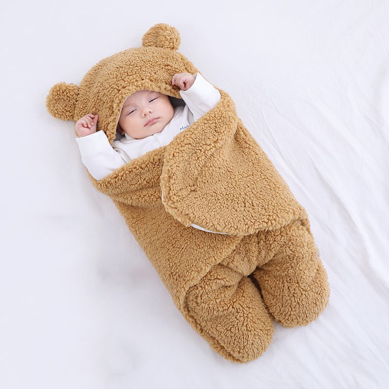 Spot Newborn Baby Thickened Quilted Quilt Baby Anti-Jump and Anti-Kick Sleeping Bag Quilt Swaddling Baby Supplies