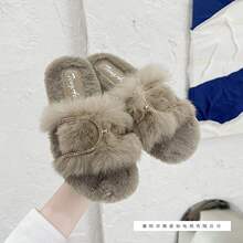 ����ëë��ЬŮ�⴩ins��2025���ﶬ�¿���Ů�Ӽ�ƽ������Ь